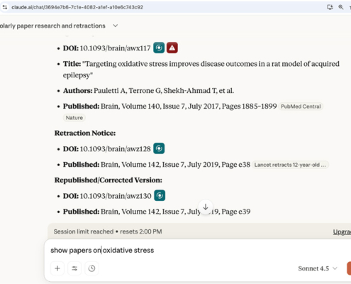 Claude with the GetFTR Browser Extension installed