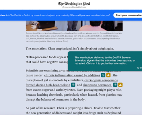 GetFTR links in an article published by The Washington Post