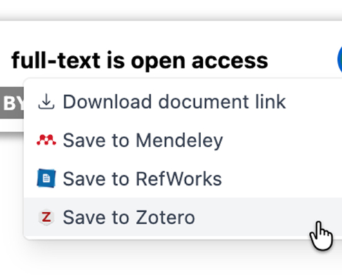 choice of Clicking on the download button will give you a reference managers or the option to save the link